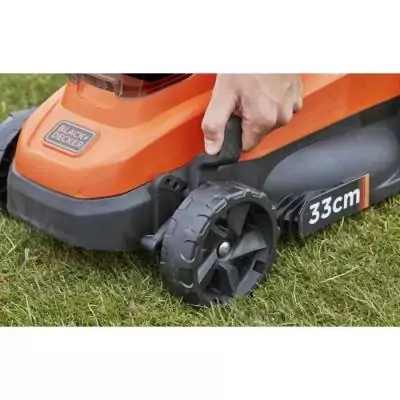 Tondeuse BLACK+DECKER 18V BCMW3318L2-QW - Jardin 350m² - 2 Batteries