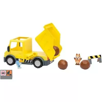 Camion benne BLUEY avec Figurines - Accessoires personnalisables