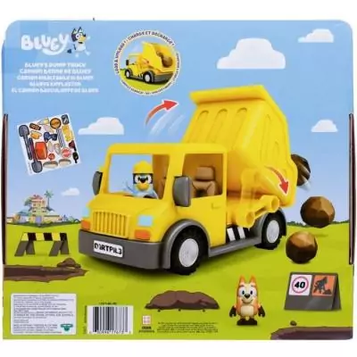 Camion benne BLUEY avec Figurines - Accessoires personnalisables