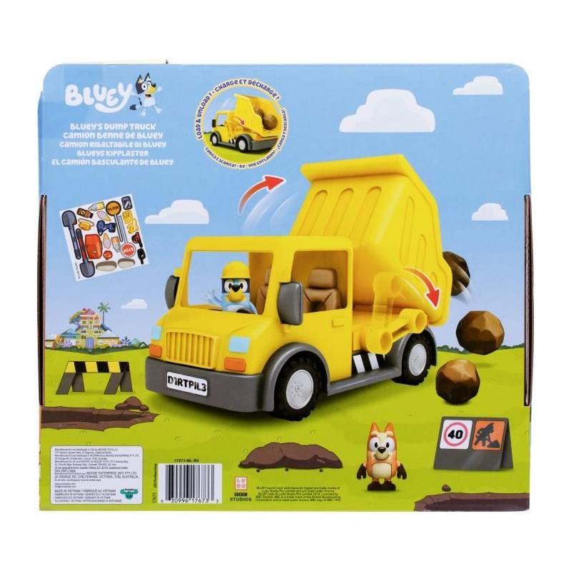 Camion benne BLUEY avec Figurines - Accessoires personnalisables