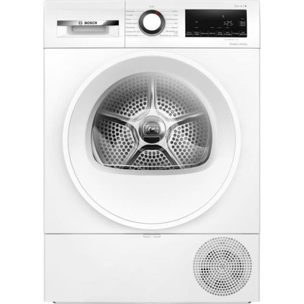 Seche-linge pompe a chaleur BOSCH WQG1420DFR SER6 - 9 kg - Induction - L60cm - Classe A++ - Blanc