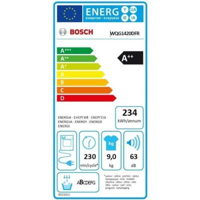 Sèche-linge Bosch WQG1420DFR SER6: performant et économe - Blanc