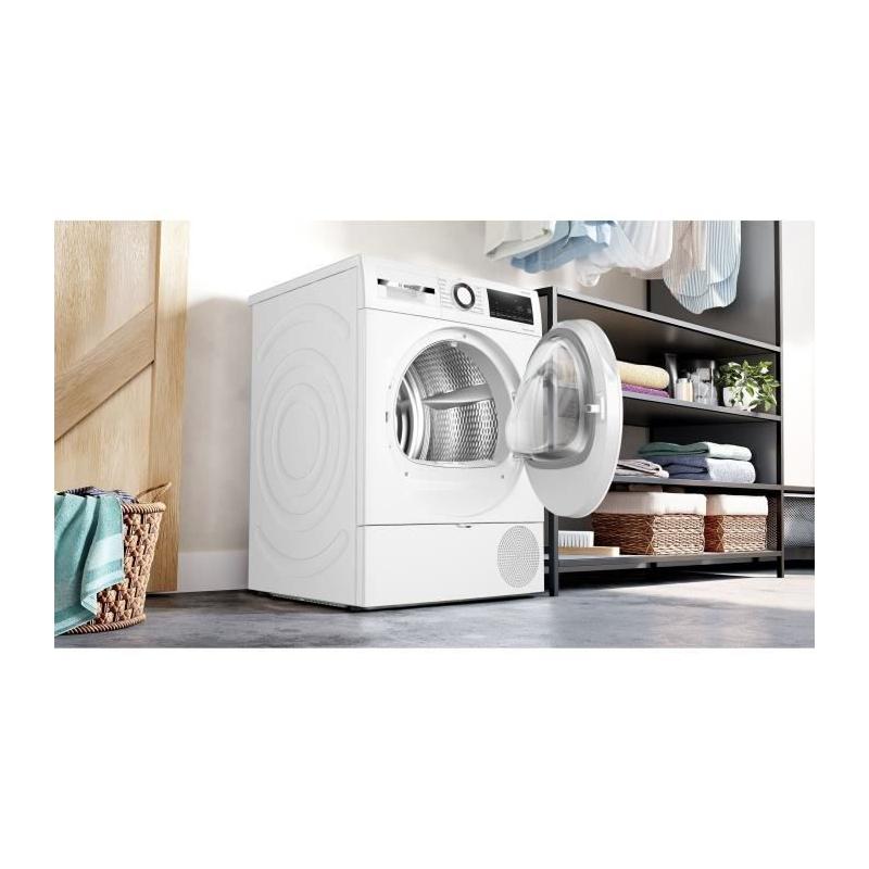 Sèche-linge Bosch WQG1420DFR SER6: performant et économe - Blanc