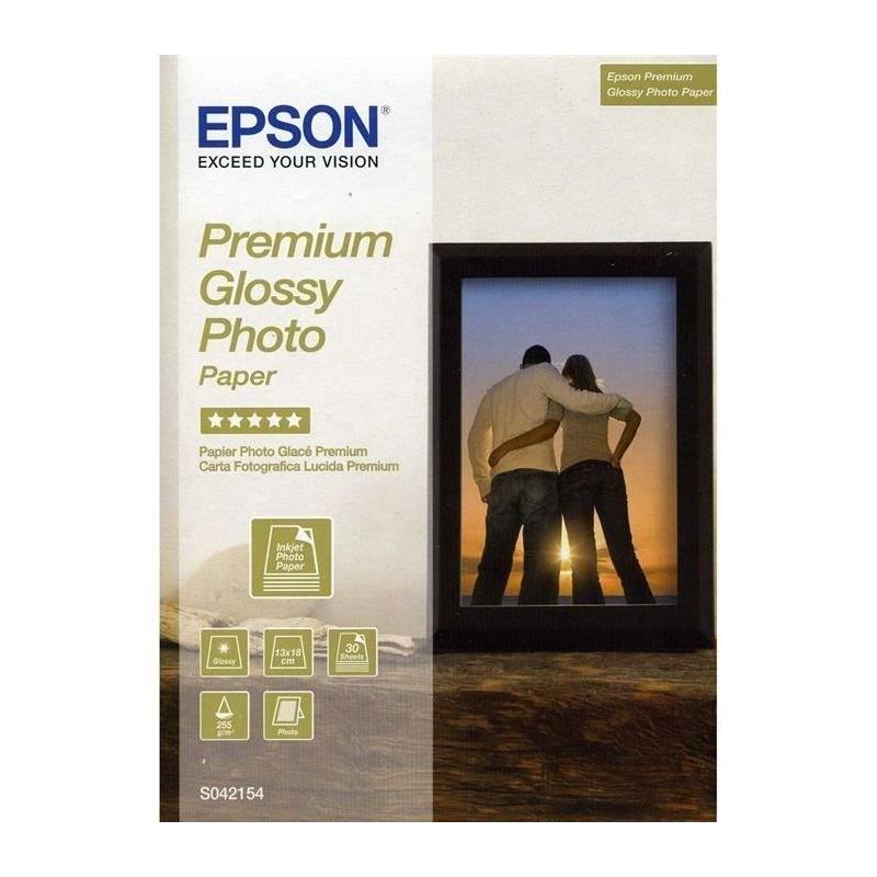Papier Photo Premium Brillant EPSON - 130x180mm - 30 feuilles