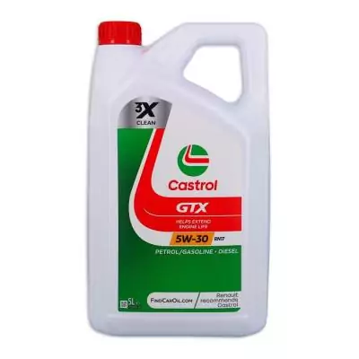 Huile moteur CASTROL GTX 5W-30 RN17 5L - Performances exceptionnelles
