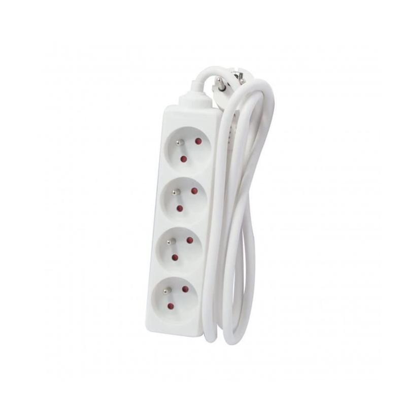 Chacon Bloc Multiprise 4 prises 16A 5m Blanc