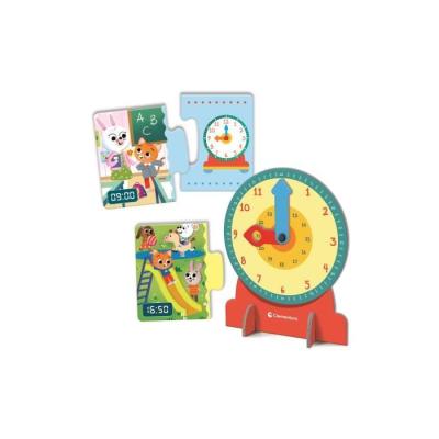 Puzzle CLEMENTONI - L'heure : Casse-tête éducatif compact
