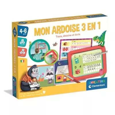 Ardoise Enfant Clementoni - Mon Atelier d'Écriture Alphabet et Pré-écriture