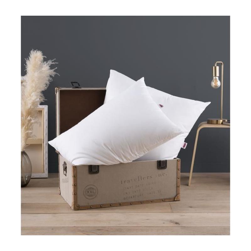 Lot de 2 Oreillers Médium DODO - L'ESSENTIEL - 50x70 cm