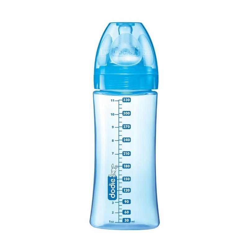 Biberon Dodie Initiation+ Anti-Coliques 330ml Bleu Pompier