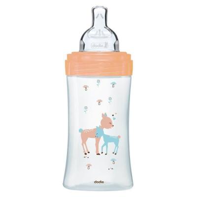 Biberon en verre anti-coliques Dodie 270ml - Beige Biche