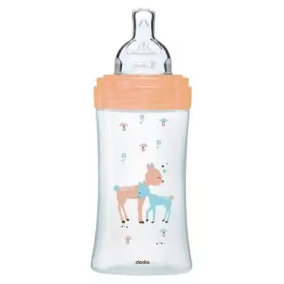 Biberon en verre anti-coliques Dodie 270ml - Beige Biche Biberon en verre anti-coliques Dodie 270ml - Beige Biche