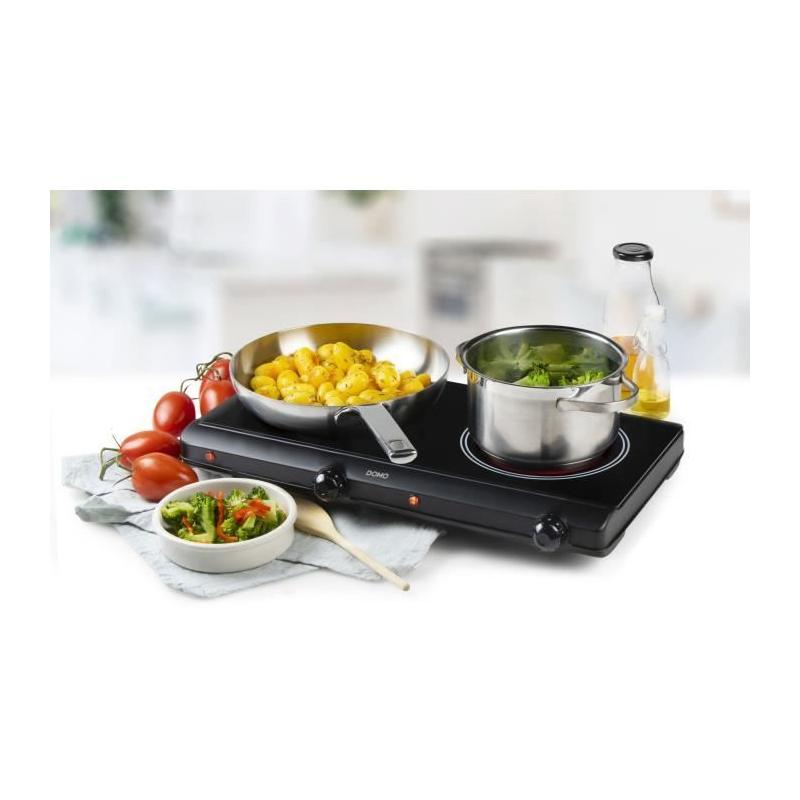 Plaque de cuisson DOMO 2 feux - Compact et pratique - DO339KP