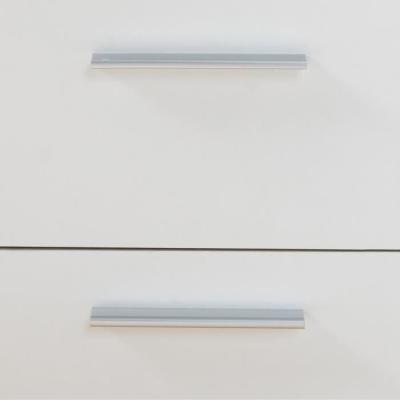 Buffet 4 portes 3 tiroirs blanc mat - Design épuré - Bois certifié FSC
