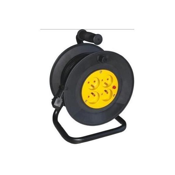 Enrouleur - GAO - Bricolage - 25m, H05VV-F 3G1,5mm², disjoncteur thermique