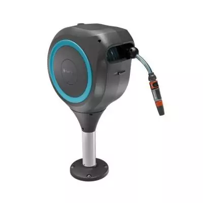 Dévidoir automatique pour terrasse GARDENA RollUp M Bleu - 20m