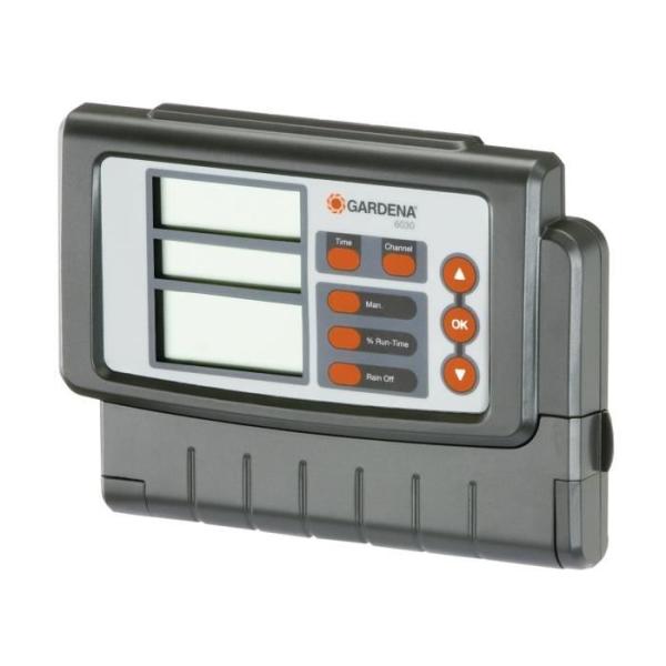 GARDENA Programmateur 6030 Classic – Ecran LCD – Systeme centralisé – Boîtier pour intérieur – Branchement sur 230V