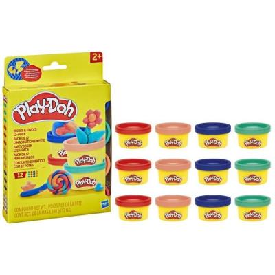 Pack de 12 Play-Doh 28g: Fêtez l'Imagination avec Autocollants