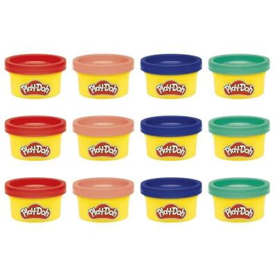 Pack de 12 Play-Doh 28g: Fêtez l'Imagination avec Autocollants