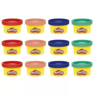Pack de 12 Play-Doh 28g: Fêtez l'Imagination avec Autocollants