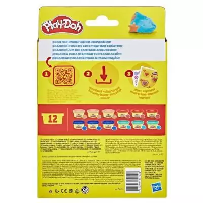 Pack de 12 Play-Doh 28g: Fêtez l'Imagination avec Autocollants