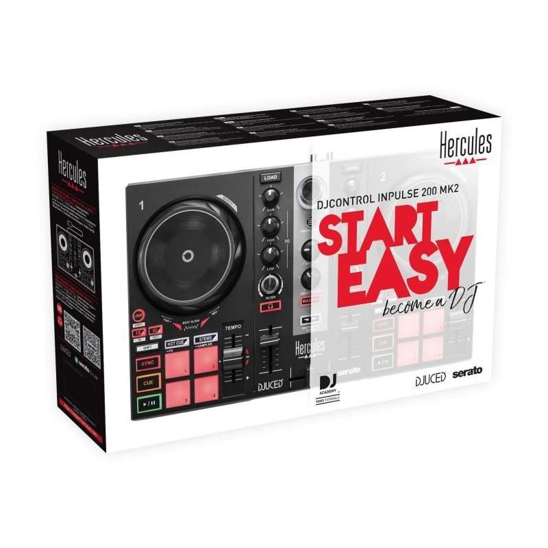 Contrôleur DJ HERCULES INPULSE 200 MK2 - Parfait pour apprendre à mixer