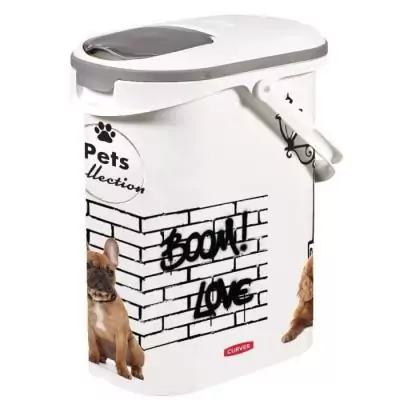 Boîte de rangement pour croquettes CURVER - 10L/4 kg - PETS COLLECTION