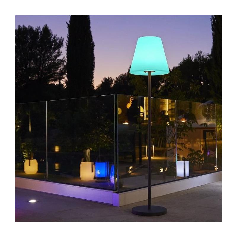 Lampadaire sans fil Lumisky Standy - Pied métal - LED multicolore - H150 cm