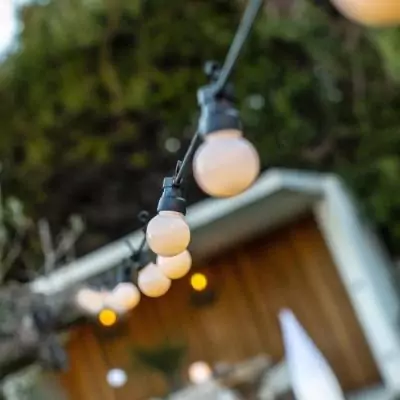 Guirlande lumineuse solaire LUMISKY PARTY MILKY SOLAR - 8 modes - 10 globes LED