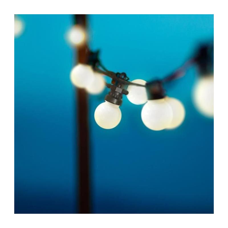 Guirlande lumineuse solaire LUMISKY PARTY MILKY SOLAR - 8 modes - 10 globes LED