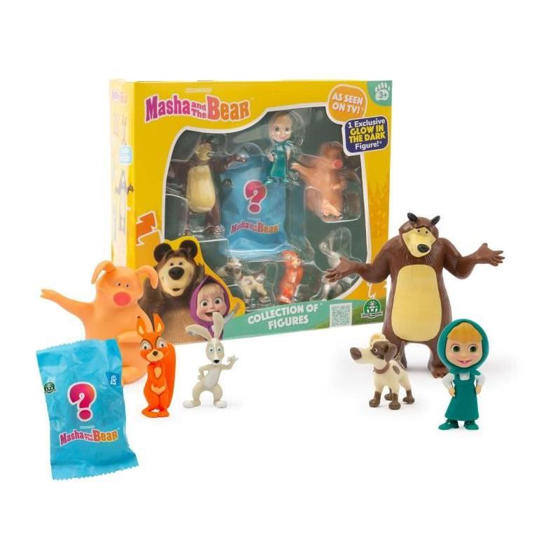 Coffret Figurines MASHA AND THE BEAR - Taille 5-7 cm