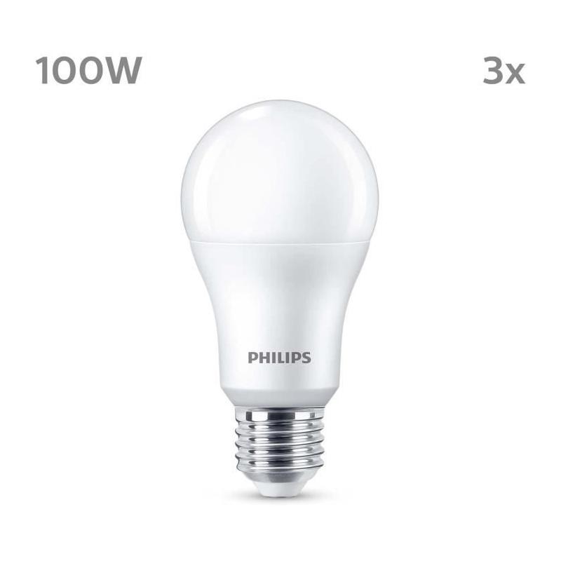 Philips Ampoule 100W A67 E27 x3