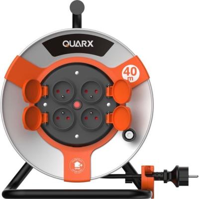 Enrouleur QUARX Chantier 40m - Tambour Métallique