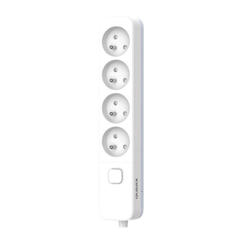 Multiprise QUARX - 4 prises avec interrupteur et câble 1,5m