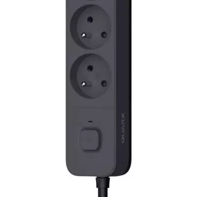 Multiprise QUARX - 4 prises + 3 ports USB, câble 1,5m