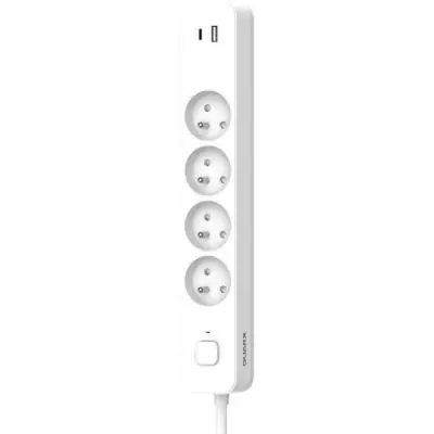 Multiprise QUARX - 4 prises avec USB Type C et USB A