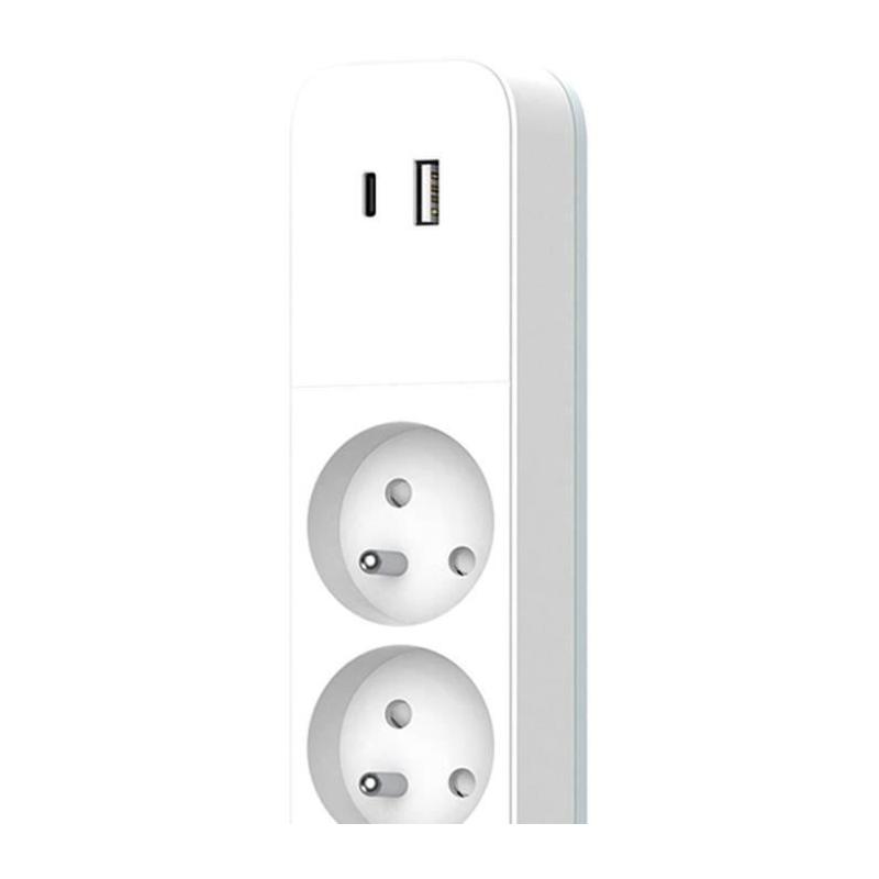 Multiprise QUARX - 4 prises avec USB Type C et USB A