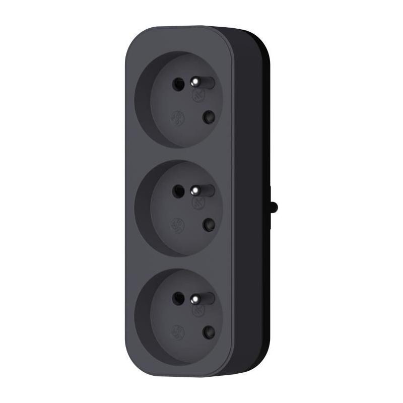 Triplite compacte QUARX - 3P 16A - Conforme NF - Dimensions colis: 5x17x8 cm