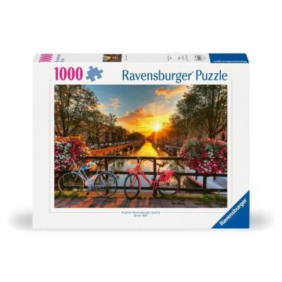 Puzzle 1000 pièces Vélos à Amsterdam - Qualité supérieure
