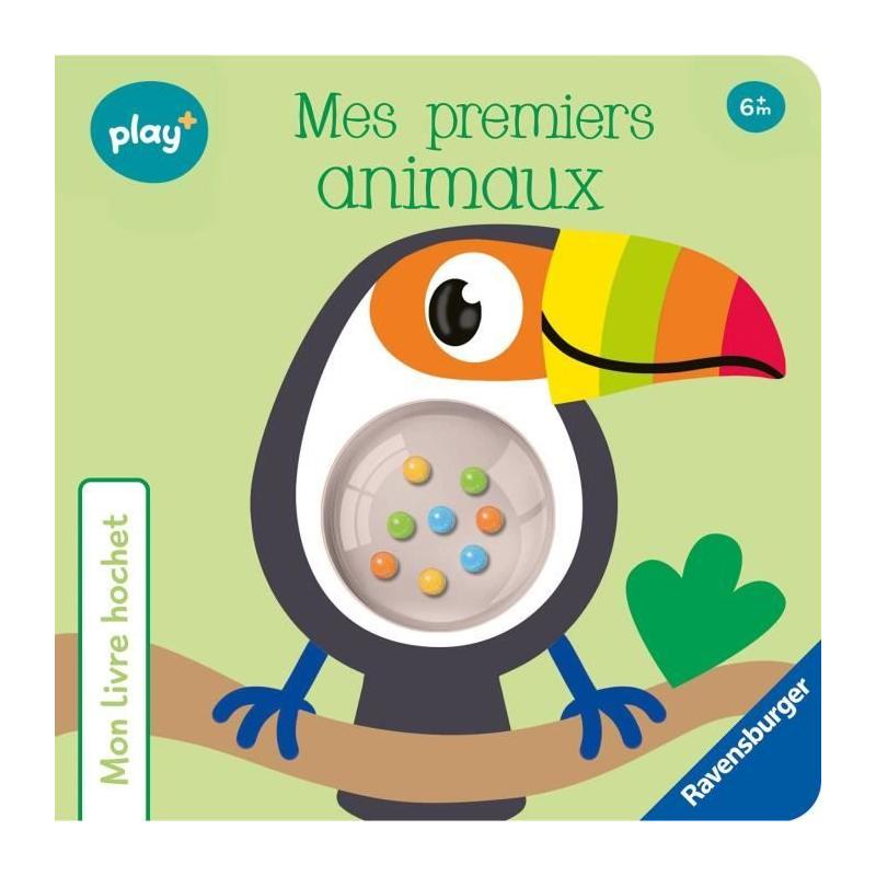 Ravensburger play+ Mon Livre hochet - Mes premiers animaux, idéal pour bébé