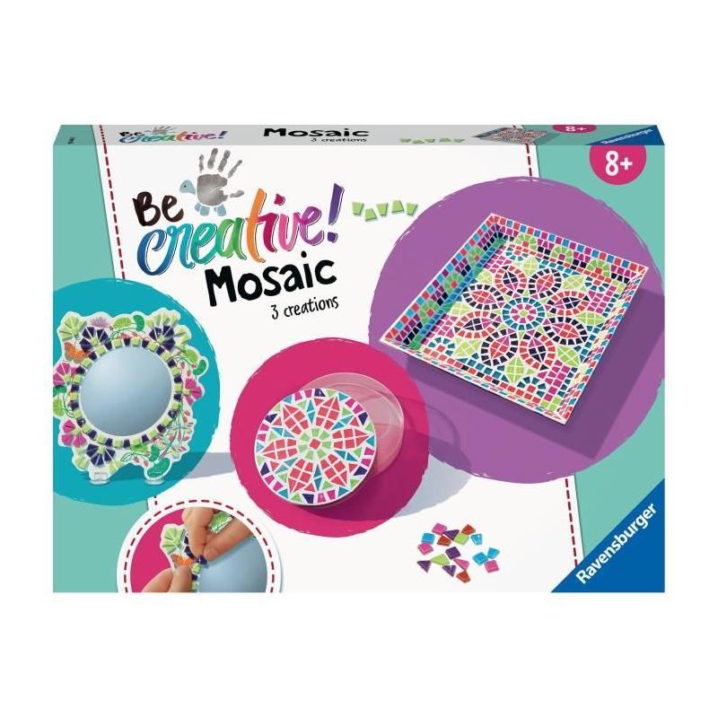 Coffret Maxi Mosaique Ravensburger - Créez 3 objets en mosaïque