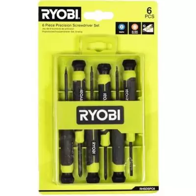 Jeu de 6 tournevis de précision RYOBI - Pratiques et précis