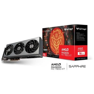 Carte Graphique SAPPHIRE NITRO+ AMD RADEON™ RX 7800 XT - Gaming OC 16GB • GDDR6 • Dual HDMI/DP