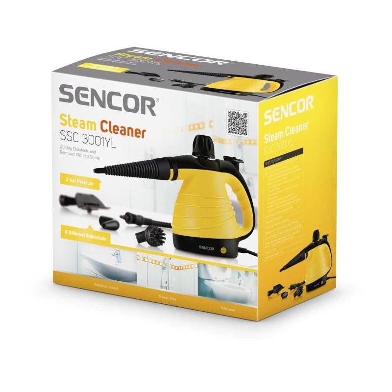 Nettoyeur vapeur SENCOR 1000W - Jaune