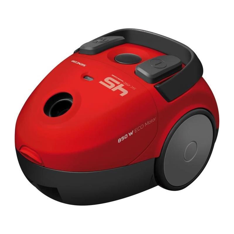 Aspirateur traîneau avec sac SENCOR SVC 45RD-EUE3 - Rouge - Performances ECO 850W