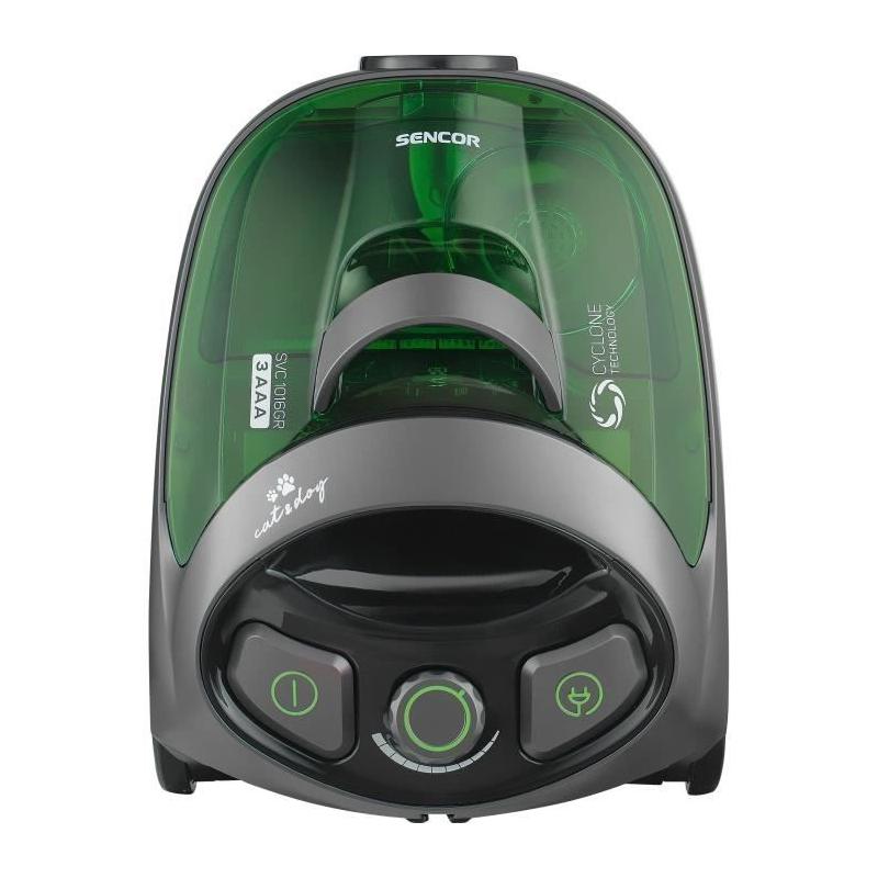 Aspirateur traineau sans sac SENCOR SVC 1016GR - Puissant et silencieux