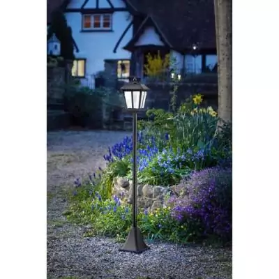 Lampadaire solaire SMART GARDEN Metro 20 lumens Noir - 130 x 18 cm