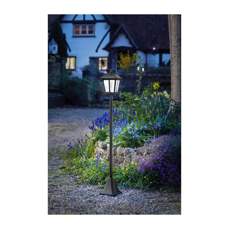 Lampadaire solaire SMART GARDEN Metro 20 lumens Noir - 130 x 18 cm