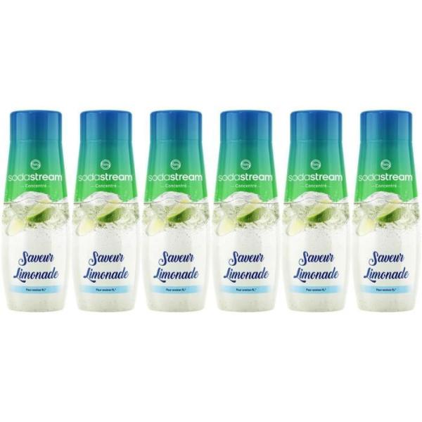 Concentrés SODASTREAM - Lot de 6 Concentrés Limonade - Jusqu'a 54L de boissons - 440ml