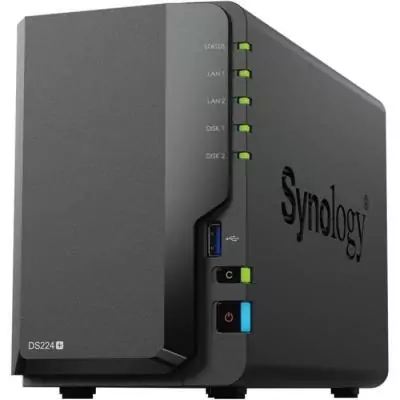 Serveur NAS SYNOLOGY DS224+ - Stockage puissant - 2 baies
